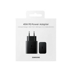 Мережевий адаптер Samsung (EP-TA845) USB-C 45W PD Black - Фото 1