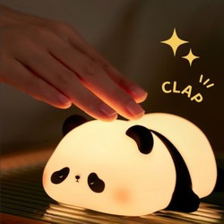 Нічник XO OZ10 Panda Silicone 1200 mAh Black/white - Фото 2