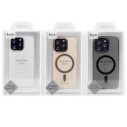 Чохол Avantis Crystal Case (PC) with Magnetic Ring для iPhone 15 Pro Clear - Фото 1