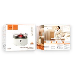 Зволожувач повітря Hoco HX30 з аромодифузором (160mL) White - Фото 1
