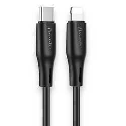 USB кабель Avantis AC-87ci Plus 2m Silicone PD 27W Type-c to lightning Black - Photo 2