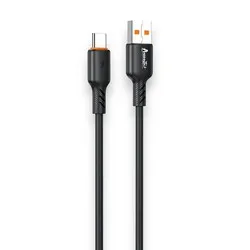 USB кабель Avantis AC-86t Silicone charging data cable Type-C Black - основне фото