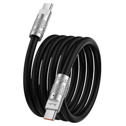 Avantis AC-89cc Powerful Silicone cable Type-c to Type-c 240W Black - Фото 2