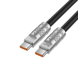 Avantis AC-89cc Powerful Silicone cable Type-c to Type-c 240W Black - Фото 3