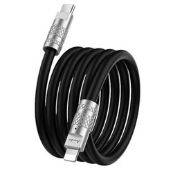 Avantis AC-89ci Powerful Silicone cable Type-c to Lightning 27W Black - Фото 2