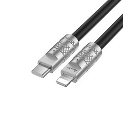 Avantis AC-89ci Powerful Silicone cable Type-c to Lightning 27W Black - Фото 3