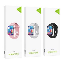 Smart watch Borofone BD6 (with call function) Black - Photo 1