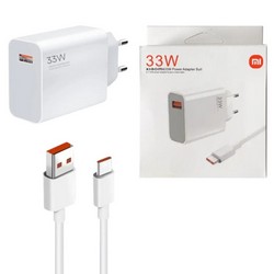 Мережевий зарядний пристрій Xiaomi 33W (MDY-11-EZ) + Type-C cable Mi Turbo support Original quality (AAA+) - Фото 1