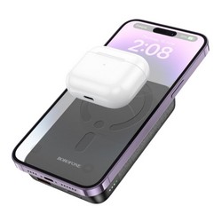 Power bank BorofoneBJ47 10000mAh PD20W magnetic wireless fast charging 10000 mAh Black - Фото 2