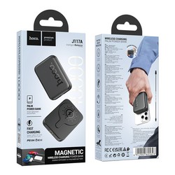 Power Bank Hoco J117A Esteem PD20W magnetic power bank 10000 mAh White - Фото 1