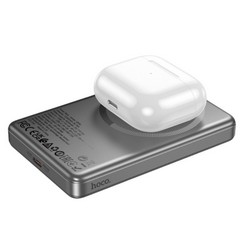 Power Bank Hoco Q26A Joy PD20W magnetic fast charging 10000mAh Natural titanium - Фото 2