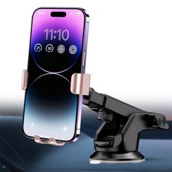 Автотримач Jokade JE037 Car suction cup telescopic phone holder Black - Фото 2