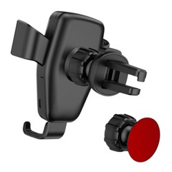 Автотримач Jokade JH008 Wireless charging vehicle gravity car holder Black - Photo 2