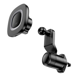 Автотримач Hoco HW30 Magnetic Wireless з БЗП Black - Photo 2