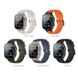 Ремінець для Apple Watch Hoco WA35 (44/ 45/ 46/ 49 mm) Black - Фото 2