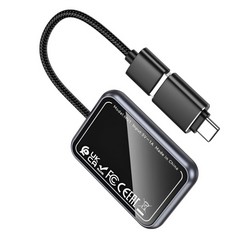 Автомобільний бездротовий CarPlay Hoco HU1 Grey - Photo 1