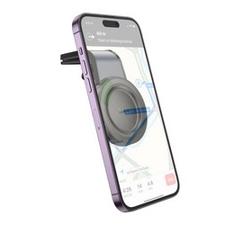 Автотримач Hoco H59 Magnetic Ring Black/Grey - Photo 2