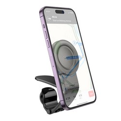 Автотримач Hoco H60 Magnetic Ring Black - Photo 2