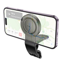 Автотримач Hoco H60 Magnetic Ring Black - Photo 3