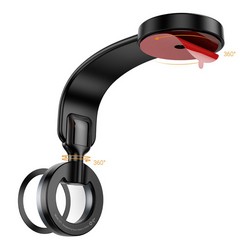 Автотримач Hoco H71 Magnetic Ring Black/Grey - Photo 5