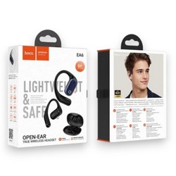 Stereo Bluetooth Headset Hoco EA6 Melody open true Black - Фото 1
