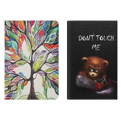 Чохол Premium Leather Cover для Samsung Galaxy Tab A9 Plus X210 Принт мікс - Photo 3