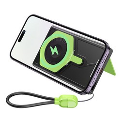 Power Bank Hoco DB83 22.5W+PD20W magnetic, with watch charging, cable 10000mAh Blackgreen - Photo 3