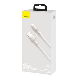 USB кабель Baseus Cafule Series Metal Data Cable USB to Type-C 66W 1m White (CAKF000102) - Фото 1