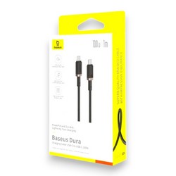 USB кабель Baseus Dura Series Fast Charging Cable Type-C to Type-C 100W 1m Gold+Black - Photo 1