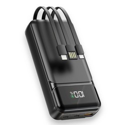 Power Bank Aspor A316 Fast Charge 20000mAh (USB-C/USB/Type-C/Lightning/22.5W) Black - Фото 2