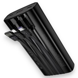 Power Bank Avantis A386 Pro High Speed Built in Cable 22.5W 20000 mAh Black - Фото 3