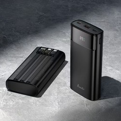 Power Bank Avantis A386 Pro High Speed Built in Cable 22.5W 20000 mAh Black - Фото 4