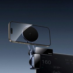Автотримач Baseus MaxView Magnetic car mount for In-Vehicle Infotainment Space grey - Фото 4