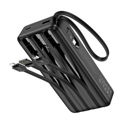 Power Bank Hoco J146A Night tide with 4 cables 20000mAh Black - Фото 2