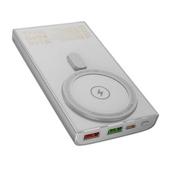 Power Bank Hoco Q22 Taurus 22.5W+PD20W magnetic digital display 10000mAh Gray - Фото 2