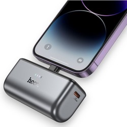 Power Bank Hoco Q31 PD20W with cable Lightning 5000 mAh Black - Фото 2