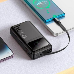 Power Bank Hoco Q41 PD20W 22,5W with cable Type-C 20000 mAh Black - Фото 3