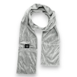 Шарф з обігрівом та кишенею XO ES01 1,8м сірий - Photo 2