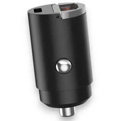 АЗП Avantis A925 Metal mini car charger (A+C) single port 35W Black - Photo 2