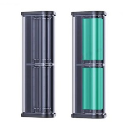 Корпус Multi-powerbank A6 під елементи 18650 до 6 шт. 22,5W з бокою LED підсвіткою Clear - Photo 4