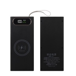 Корпус Multi-powerbank L16 під елементи 18650 до 16 шт. 22,5W+15W бездротова зарядка, ліхтар Black - Photo 2