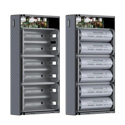 Корпус Multi-powerbank Q6 під елементи 21700 до 6 шт. 100W Black - Photo 4