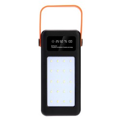 Корпус Multi-powerbank S21 під елементи 18650 до 21 шт. 22,5W ліхтар Black - Photo 3