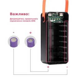 Корпус Multi-powerbank S21 під елементи 18650 до 21 шт. 22,5W ліхтар Black - Photo 4