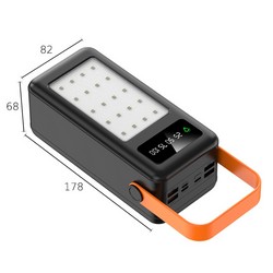 Корпус Multi-powerbank S21 під елементи 18650 до 21 шт. 22,5W ліхтар Black - Photo 5