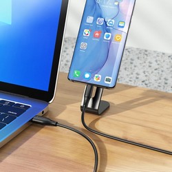 USB кабель Avantis AC-87сс PD Silicone 60W Type-C to Type-C Black - Фото 2