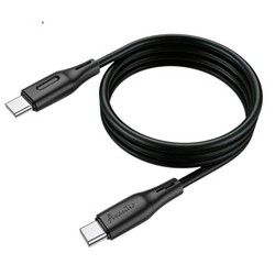 USB кабель Avantis AC-87сс PD Silicone 60W Type-C to Type-C Black - Фото 3