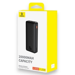 Power Bank Baseus Airpow Fast Charge 20000 mAh 20W Black - Фото 1