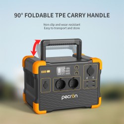 Зарядна станція Pecron E600LFP 1200W 614Wh LiFePO4, 2xAC 230V, USB-C 100W+18W, 2xUSB-A 18W, DC12V - Фото 4