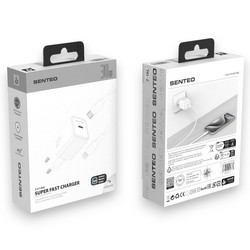 МЗП Senteo Z-16L PD30W 1 port with USB-C+Lightning White - Фото 1